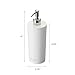 Yamazaki Home Tower Shower Dispenser - Contemporary Bottle Pump - Body Soap - Abs Plastic - 16.9 Fluid Oz., 500 Ml