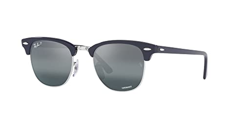 Image of Ray-Ban RB3016F Clubmaster Low Bridge Fit Square Sunglasses for Men for Women