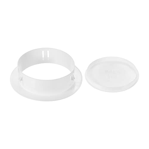 PATIKIL 100mm Lochstopfen 1Pack Runde Einschnappbare Postleitung für Leitungsschutz Weiß