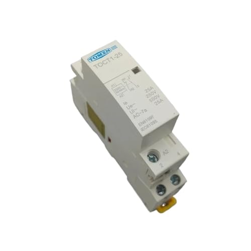 Contacteur modulaire 230V TOCT1 2P 25A rail Din relais inverseur domestique 1NC 1NO 50/60Hz