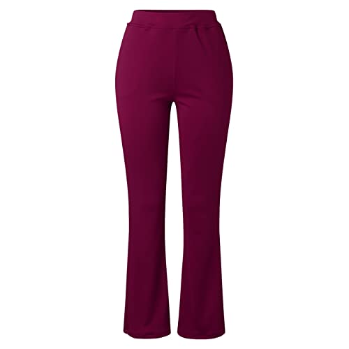 2024 Work Pants Women High Waist Dress Pant Business Casual Outfits 4 Way Stretch Bootleg Yoga Pants Workout Slacks3