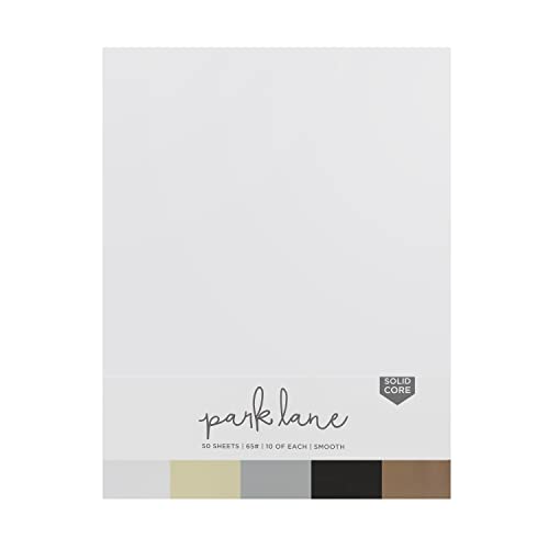 Cardstock 8.5 X 11 Paper Pack - Assorted Colored Scrapbook Paper 65Lb - Double Sided Card Stock For Crafts, Embossing, Cardmaking - 50 Sheets, Solid Core, Neutrals #TOP14