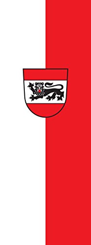 Drapeau Eberhardzell au format portrait géant de 6m² et dimensions 400x150cm - 2