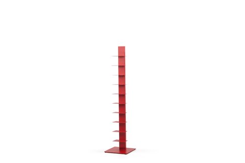 Miquel & Bover M&B - LIBRERIA Columna Babel 10 ESTANTES h:152 cm. Rojo