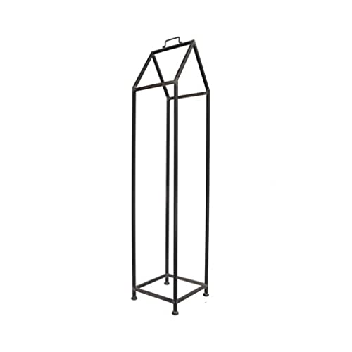 GLETSF Estante para Leña En Forma De S con Diseño De Hierro Simple para Colocar En El Suelo Estante para Leña En Forma De S Y Soporte De Exhibición para Uso En Interiores Y Exteriores