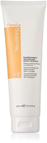 Fanola Restructuring Leave-in Conditioner, Deep Hydration and Nourishment to Dry, Stressed and Damaged Hair, Enriched Formula with Milk Proteins and Argan Oil, 300