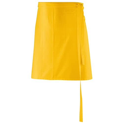 EXNER Vorbinder, Gastro-Schürze, Küchen-Schuerze, Baumwoll-Mischgewebe, B 80 x H 45cm, Farbe gelb