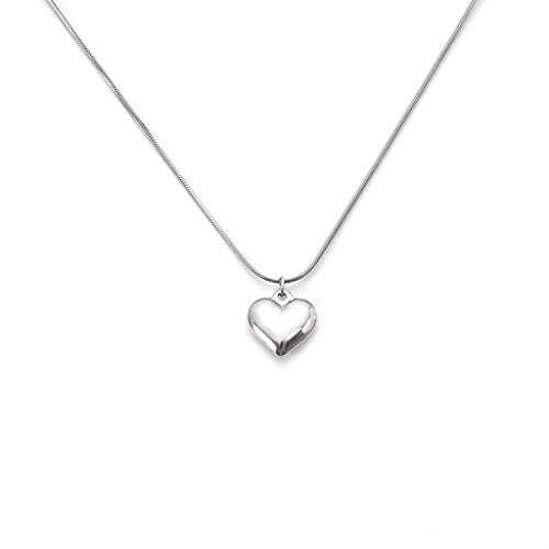 [ECVGHD] Heart Pendant Necklaces Heart Necklace Pendant Necklace Titanium Steel Material