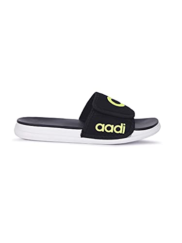 Image of AADI Men's Synthetic Leather Daily Casual Sliders /Flip Flop & Slippers