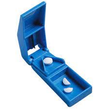PLANETONE Medicine Pill Case Tablet Cutter Splitter with Built in Pill Case