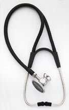 DLX Double Head Stethoscope in Black