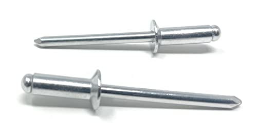 Metal Magery - Aluminum Countersunk Head Blind Rivets Pop Rivets - 3/16\" Diameter - 50 Count (3/16\" x 3/8\" (0.25-.375 Inch Grip Range))