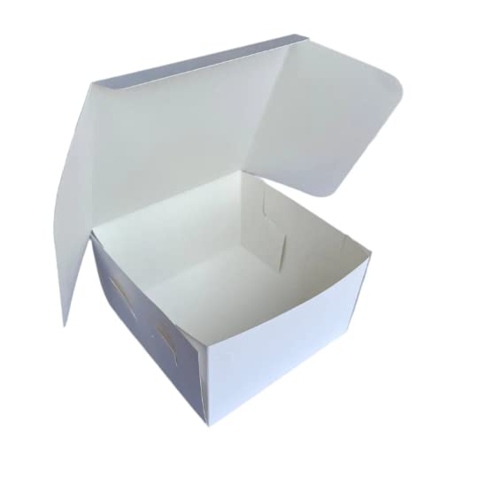 bag it Paper Cake Box 5 Inch Square Wedding Birthday Celebration Boxes 5" x 5" x 3" - Pack of 250