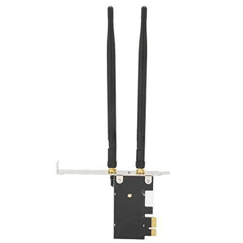 Placa PCIe WiFi para PC, placa de rede sem fio de banda dupla Bluetooth 4.1 Adaptador sem fio PCIE c