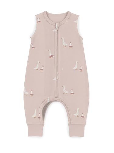 Image of GUNAMUNA Baby Footie Sleep Bag, Walkable Wearable Blanket, Easy Diaper Zipper, Convertible Foot Cuffs, Anti-Slip Grip, 0.5TOG