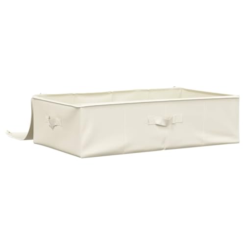 Boîte de rangement tissu crème haut de gamme pour dressing - 8