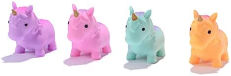 TERA 13 Unicorn Dinosaur Egg Shape Stress Reliever Toys decompress Squishy Squeeze Multicolor (3 Piece Unicorn)