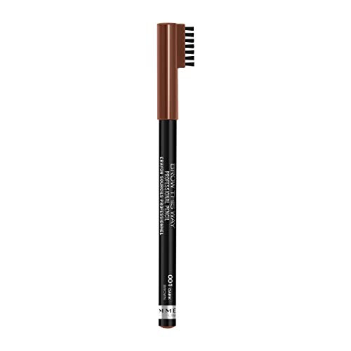 Rimmel London Professional Eyebrow Pencil, Dark Brown, 1.4g