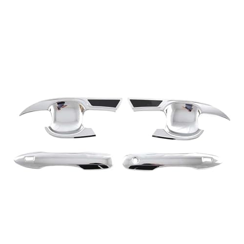 �Ԃ̊O���̃h�A�n���h���J�o�[ Compatible With For Prius 60 2023 2024 2025 �O���h�A�{�E���n���h���J�o�[�����J�[�X�^�C�����O�A�b�v�O���[�h�A�N�Z�T���[�ƌ݊���(2 smart chrome)