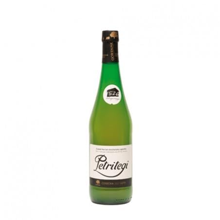 Petritegi Gorenak 12 Botellas de 75 cl – Sidra Natural con Tapón Escanciador, Elaborada con Mezcla de Manzanas Sidreras, Sabor Auténtico y Fresco, 6% Vol. (1 Unidad)