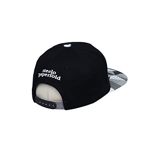 Withmoons Tiger Paper Fold Patch Geometry Pattern Cotton Snapback Hat Flat Brim Baseball Cap Tr21483 (Black) #TOP3