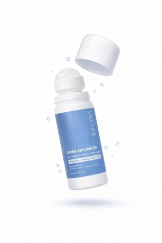 Image of KALYRA Underarm Brightening Roll-On Deodorant - 5% PAD (Potassium Azeloyl Diglycinate) - Controls Body Odour | Smooth & Even-Toned Underarms - For Men & Women(50 Ml) (Pack of 1)