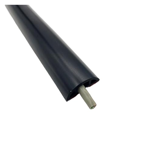 Gaine cable sol PVC noir 30mm autocollante pour extension electrique