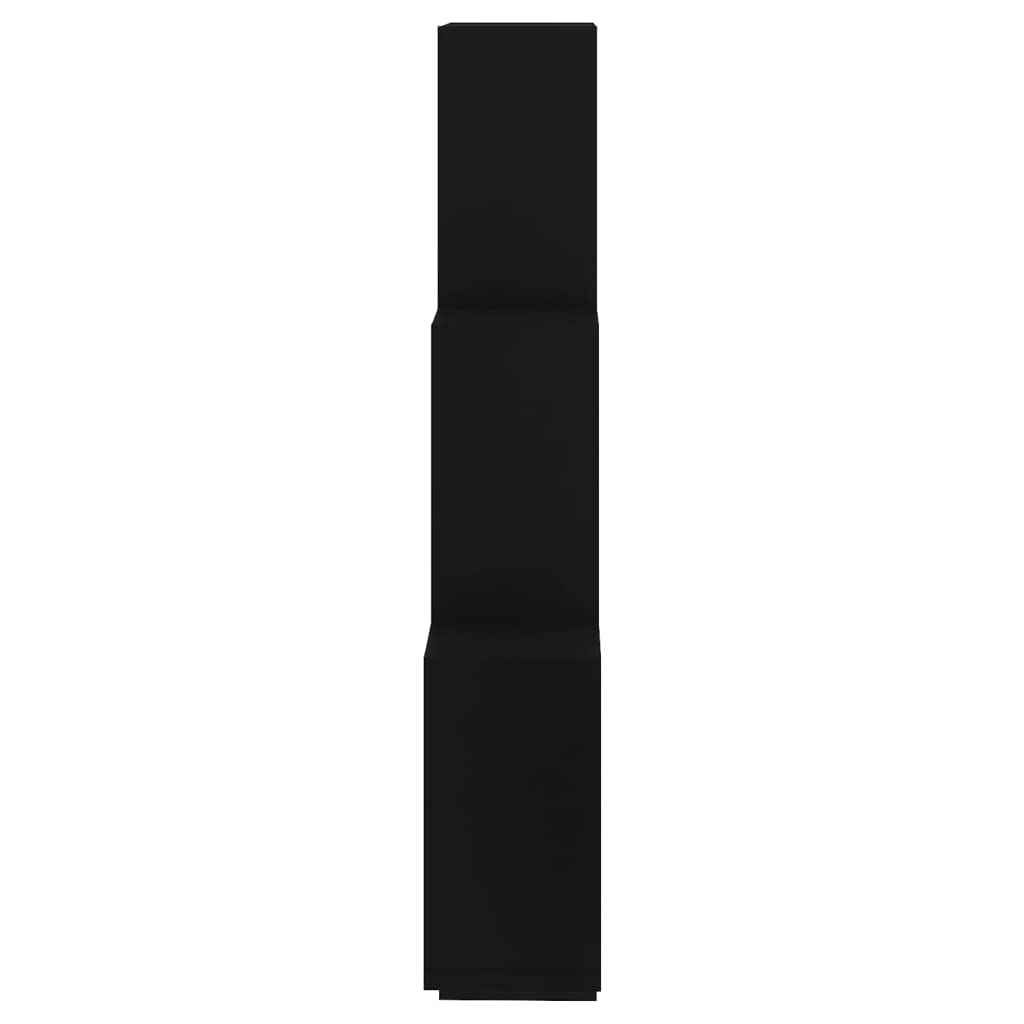 vidaXL Mensola da Parete a Cubo Nera 78x15x93 cm in Legno Multistrato