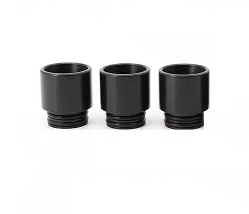 3 Pack 810 Drip Tips - Black Wide Bore Mouthpiece for All 810 Tanks Including SMOK TFV12 Prince / TFV8 Cloud - Big Baby Beast