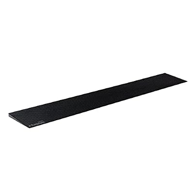 Ruedamann 0.6" Rise Threshold Ramp for Doorways, Sturdy Rubber Threshold Ramp, Non-Slip Power Door Ramps for Wheelchairs is Adjustable and Cuttable for Doorways, Curb, Scooters, Driveways