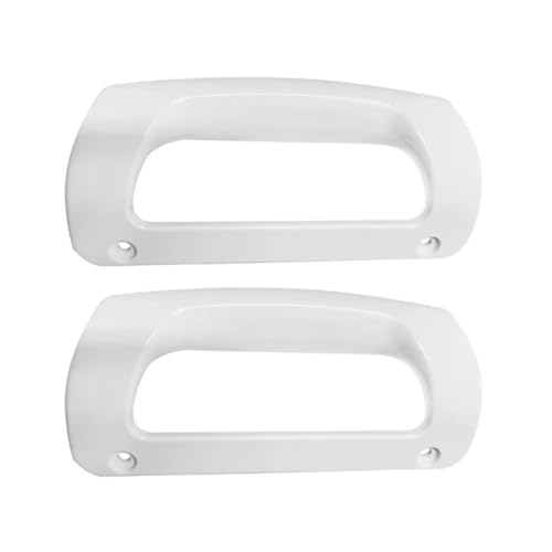 Shuade 2 manijas de nevera para puerta de refrigerador, fáciles de usar, manijas de refrigerador para refrigeradores C00857150 72055-1, color blanco