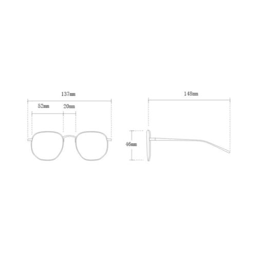 ENTHYI Hexagon Polarized Sunglasses for Women/Men Vintage Octagon Metal Sun Glasses Polygon Glass Square Shades3