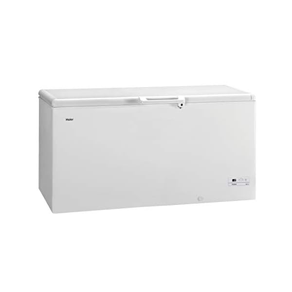 Haier HCE319F Freestanding Chest Freezer, 319L Total Capacity, With Counter Balance Lid, White