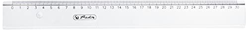 Herlitz Lineal aus transparenter Kunststoff, 30 cm