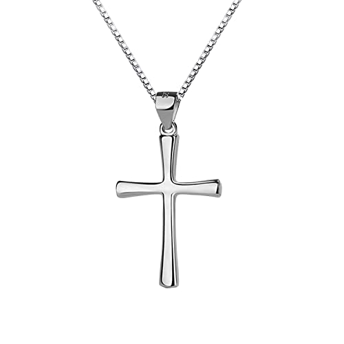 Collar Mujer,Colgantes Cruz De Plata Mujer Colgante Collar Cover