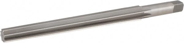 Hertel Taper Pin Reamer, Right Hand Cut, #11 Pin, 0.706" Small End, 0.878" Large End, High Speed Steel, 3/4" Shank Diameter, 8-1/4" Flute Length, 11-1/4" OAL, 8 Flutes