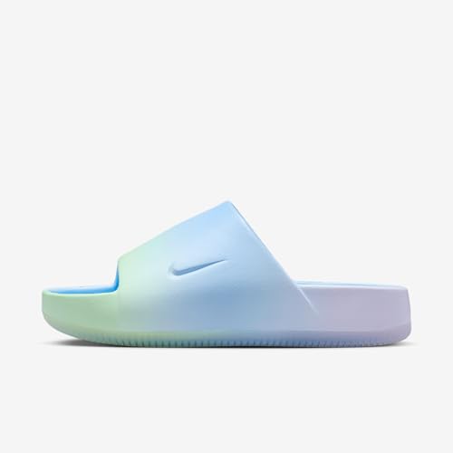 Nike Calm SE Women's Slides (HJ8173-400, Psychic Blue/Lilac Bloom/Vapor Green/Psychic Blue)2