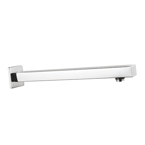 Image of Shower Rod For Shower Head For Bathroom Ennius Durable Bathroom Accessories Set | Shower Arm For Bathroom Shower | Portable Shower, Bathroom Shower Set | Shower Head With Arm (Square, 12 inch)