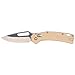 KTO Resurgence Pocket Knife, D2 Tool Steel Drop Point Blade, Sand Handle Utility Knife for Hunting, Hiking - Klein Tools OGK000TNT
