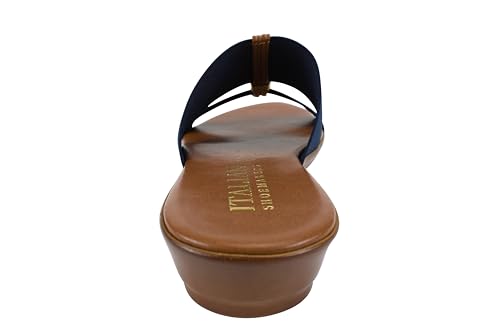 Image of ITALIAN Shoemakers Women's Sofy Wedge Sandal, Comfort Casual Open Toe - Made in Italy, 1.5 inch Heel