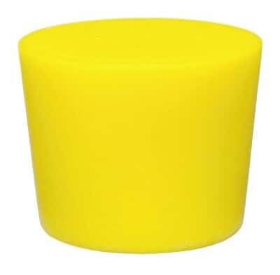 Cole-Parmer Solid Color-Coded Silicone Stoppers, Standard Size 9.5, Pink: 5/Bag