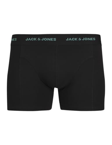 JACK&JONES Herren JACMARVIN SOLID Trunks 3 Pack Boxershorts, Black/Pack:Black-Black, L 5
