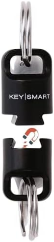 KeySmart MagConnect Pro Quick Release Keychain – Detachable Keychain for Bag, Purse & Belt – Quick Detach Keychain for Easy Access to Keys – Pull to Release Keychain with Super Strong Magnet
