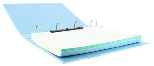 Oxford, Ordner mit 4 Ringen, A4+, Deckelbreite 40 mm, pastellblau, 400160802