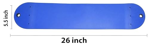 Image of Heavy Duty Flexible Commercial Grade Plastic Swing Seat for Kids & Adults | 120 Kg Weight Limit (Round Seat Blue)