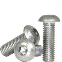 3/8"-16x1",(FT) Stainless 18 8 Button Socket Screw (INCH) | Size: 3/8"-16 | Length: 1" | Material: Stainless_Steel_18-8 | Finish: | Fully Threaded | Coarse Thread | (Quantity: 100)
