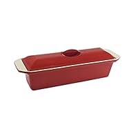 Chasseur Cast Iron Terrine, 25 cm /1 Litre Capacity, Federation Red