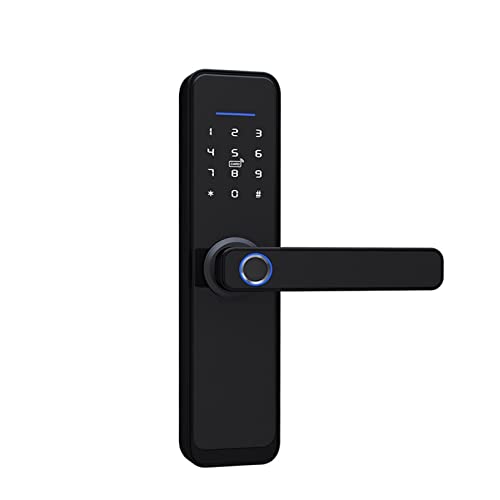 Serrure connectée Zigbee 5050 240mm avec carte IC et commande vocale Alexa - 3