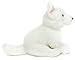 Uni-Toys - Weißer Schweizer Schäferhund Welpe, sitzend (ohne Leine) - 26 cm (Höhe) - Plüsch-Hund, Berger Blanc Suisse - Plüschtier, Kuscheltier