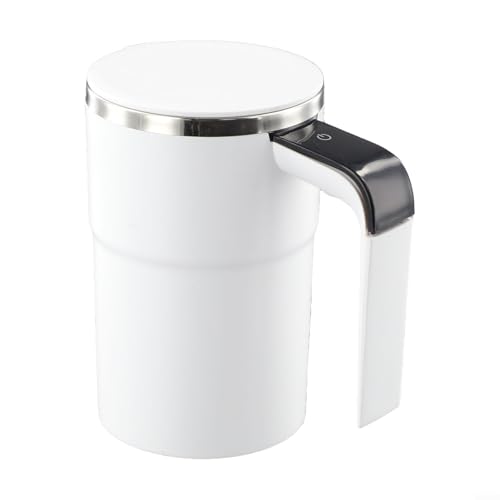 Eawfgtuw Tasse auto-mélangeuse avec technologie magnétique, mesure de la température, acier inoxydable 304